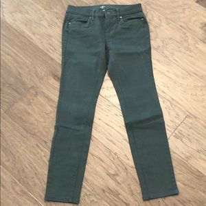 Loft Outlet hunter/olive green jeans